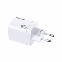 Wozinsky CGWCW 65W GaN sienas lādētājs USB-A / 2 x USB-C - balts