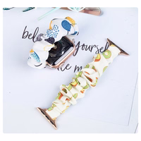 Auduma siksniņa Apple Watch 38 / 40 / 41 mm siksna aproce gumijas siksniņa - ananāss