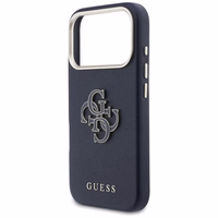 Guess HC PU FW RESIN LOGO BLUE futrālis iPhone 17 Pro 6,3"