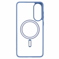 Akrila krāsains Magsafe apvalks Samsung Galaxy S25 Edge gaiši zils