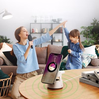 DUZZONA W23 5-in-1 magnētiskā bezvadu uzlādes stacija ar Bluetooth skaļruni