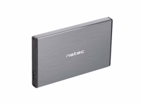 NATEC HDD ENCLOSURE RHINO GO (USB 3.0, 2.5", pelēks)
