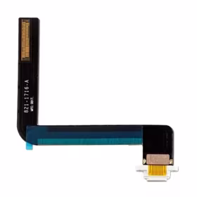 Charging Port Saderīgs ar Apple iPad Air / iPad 9.7'' / iPad 9.7'' 2018 Ar Flex / Melns / OEM