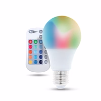 LED Bulb E27 A60 RGB + balts 9W + RC Forever Light