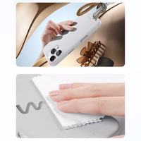 Benks magnētiskais Vita Pro silikona viedtālruņa apvalks (A070) Iphone 17 Pro Max melns (ar kameras vadības pogu)