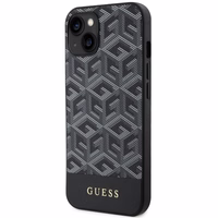 Guess GUHMP14SHGCFSEK iPhone 14 6.1" melns/melns cietais apvalks GCube Stripes Magnētiskais