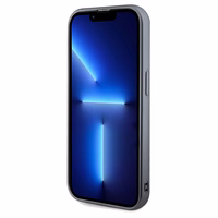 Guess Sequin Script Metal viedtālruņa apvalks iPhone 14 Pro - sudraba