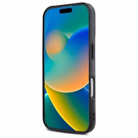 Mercedes ar drukātu logotipu Magnētiskais viedtālruņa iPhone 16 apvalks - caurspīdīgs