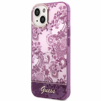 Guess GUHCP14MHGPLHF iPhone 14 Plus 6.7 "fuksija/fuksija cietais apvalks Porcelain Collection