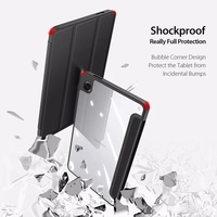 Korpuss Dux Ducis Toby Samsung X110/X115 Tab A9 8.7/X130/X135 Tab A11 8.7 melns