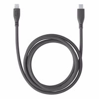 Cellularline Soft kabelis - USB-C to Lightning kabelis MFi certified 1.2 m (melns)