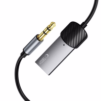 Tech-Protect UltraBoost audio adapteris mini jack 3.5mm (tēviņš) / Bluetooth - pelēks