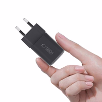 Tech-Protect NCM33W 2 portu PD33W/QC3.0 sienas lādētājs - melns