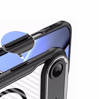 Defender Carbon Mag maciņš for iPhone 17 Air 6,6" melns