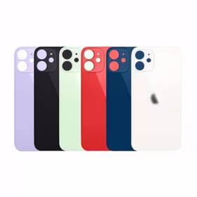 Aizmugurējais vāciņš Saderīgs ar iPhone 12 Mini / Zils / (Bigger camera hole version) / OEM