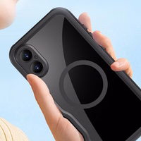 Ūdensnecaurlaidīgs apvalks SHELLBOX GT saderīgs ar MagSafe IPHONE 16 Plus melns