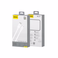 Dudao L2sT USB-A - USB-C 6A kabelis 1.2m - balts