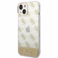 Guess GUHCP14MHG4MHG iPhone 14 Plus 6.7 "zeltains/zeltains cietais apvalks 4G Pattern Script