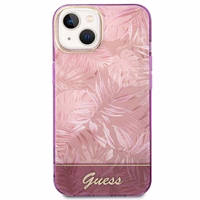 Guess GUHCP14MHGJGHP iPhone 14 Plus 6.7 "rozā/rozā cietais apvalks Jungle Collection