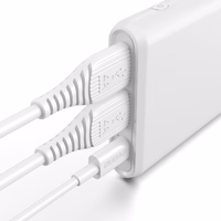 DUDAO portatīvais lādētājs 2XUSB / 1XUSB TYP-C 10000MAH 18W balts