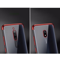 Xiaomi Redmi 8A - melns Gel TPU apvalks ar elektroapkalējuma rāmi