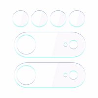 Hibrīda stikls 3mk Lens Aizsardzības kameras objektīvs Apple iPhone Air tālrunim