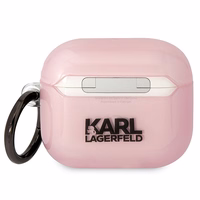 Karl Lagerfeld KLA3HNCHTCP Airpods 3 apvalks rozā/rozā Ikonik Choupette