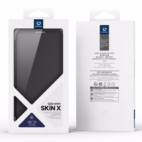 Dux Ducis Skin X Pro viedtālruņa apvalks iPhone 17 Pro ar maku, saderīgs ar MagSafe - melns