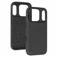 Tel Protect Carbon Elite maciņš iPhone 17 Pro melns