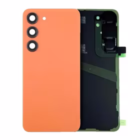 Aizmugurējais vāks saderīgs ar Samsung S921 S24 / Sandstone Orange / (ar kameras lēcu) OEM