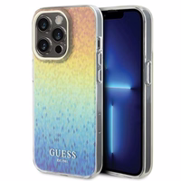 Guess IML Faceted Mirror Disco Iridescent viedtālruņa apvalks iPhone 14 Pro - daudzkrāsains
