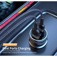 Automašīnas Lādētājs Essager "King" Pelēks 36W (2xQC3.0)