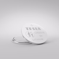 TESLA litija baterija CR2016 [5x120] 3V 5 gab.