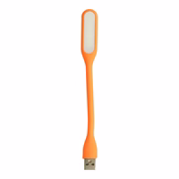 Mini LED lampa silikona USB oranža