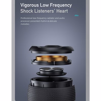 Bluetooth pārnēsājamie skaļruņi Awei Y669 31W melni