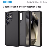 Rock Guard Touch Matte Series Viedtālruņa apvalks Samsung Galaxy S25 Ultra melns