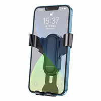 Auto tālruņa turētājs Borofone BH74 izmantošanai uz ventilācijas restēm, melns