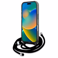 Karl Lagerfeld IML pār plecu monogrammas Karl un Choupette galvas MagSafe iPhone 16 viedtālruņa apvalks - melns