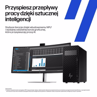 HP Z2 Tower G1i Intel Core Ultra 7 265 32GB DDR5 1TB SSD Ubuntu Linux AI darbstacija melna