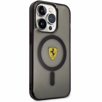 Ferrari FEHMP14LUKK iPhone 14 Pro 6.1" melns/melns cietais apvalks Translucent Magnētiskais