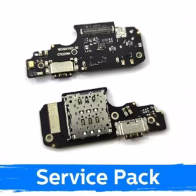 Uzlādes ports saderīgs ar Xiaomi Poco X4 Pro 5G / Redmi Note 11 Pro / Note 12 Pro 4G ar elastīgo kabeli / Plata (Service Pack)