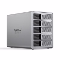 Orico 9858T3 5 Big DAS Solution ProThunder disku masīvs ar Thunderbolt 3 5 x 2,5"/3,5" SATA HDD/SSD - pelēks