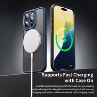 Rock Guard Touch Matte Series Magnētiskais viedtālruņa apvalks Iphone 16 pelēks