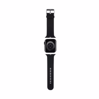 Karl Lagerfeld 3D Rubber Karl Head siksniņa for Apple Watch 42/44/45/49mm - melns
