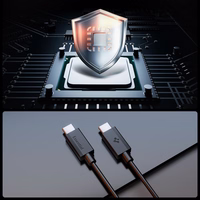 Spigen EB6020CC 60W kabelis + USB-C / USB-C kabelis 200 cm - melns