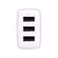 Baseus sienas lādētājs Compact 3 x USB balts 17W