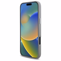 BMW Sign Pilnībā Aptverts Metāla Magnētiskais viedtālruņa apvalks iPhone 16 Pro Max - pelēks