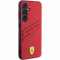 Ferrari Big SF Perforated viedtālruņa apvalks Samsung Galaxy S24 - sarkans