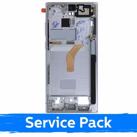 Vidējais rāmis Samsung S908 S22 Ultra / Phantom White / (Service Pack)