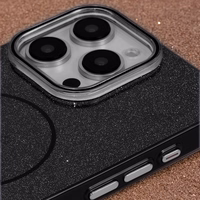 Glitter Thin Mag maciņš for iPhone 17 Air 6,6" melns